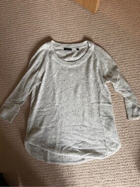 Cozy Speckled Crewneck Sweater - Cream